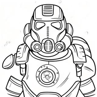 Fallout Power Armor Fargeleggingsark | Fallout fargeleggingsside