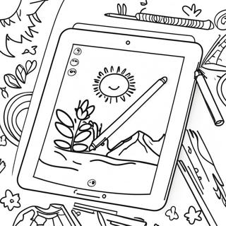 iPad Fargeleggingsark for Barn | iPad fargeleggingsside