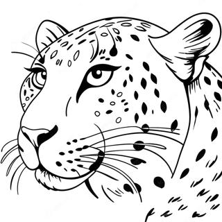 Leopard Fargeleggingsark | Leopard fargeleggingsside