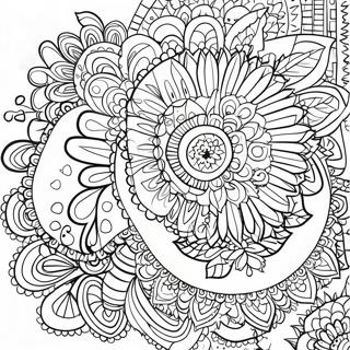 Boho mandala fargeleggingsark | Boho fargeleggingsside