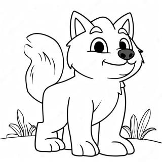Wolfoo fargeleggingsark | Wolfoo fargeleggingsside
