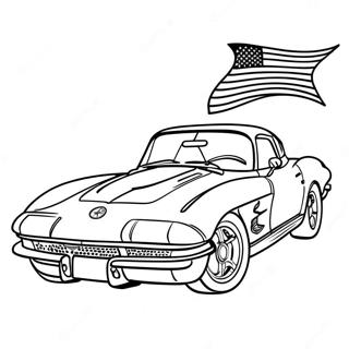 Corvette Fargeleggingsark | Corvette fargeleggingsside