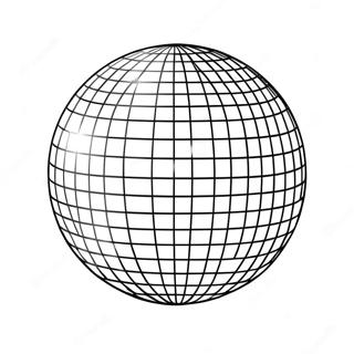 Disco Ball Fargeleggingsark | Diskokule fargeleggingsside