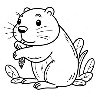 Bever Fargeleggingsark | Bever fargeleggingsside