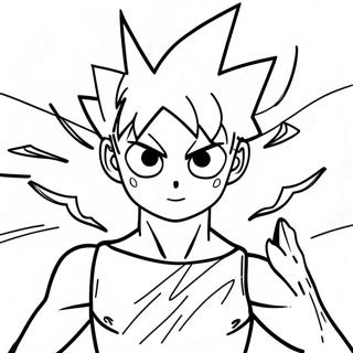 Killua med Lynkrefter Fargeleggingsark | Killua fargeleggingsside