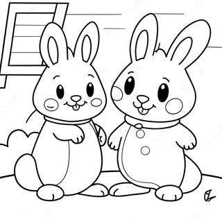 Max og Ruby Fargeleggingsark | Max og Ruby fargeleggingsside