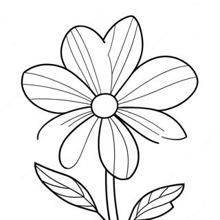 Fargeleggingsark med fiolette blomster | Fiol fargeleggingsside