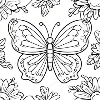 Vibrant lilla sommerfugl fargeleggingsark | Fiol fargeleggingsside