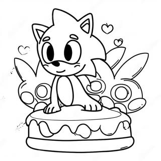 Gratulerer med dagen Sonic Fargeleggingssider