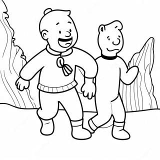 Tintin Fargeleggingssider