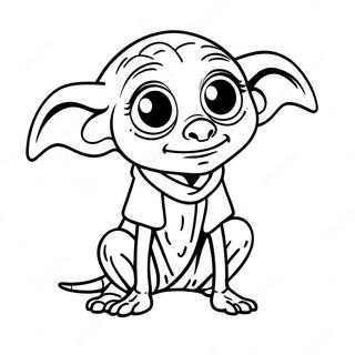 Dobby Hushjelpen Fargeleggingsark | Dobby fargeleggingsside