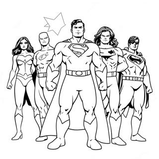 DC Superhelter Fargeleggingsark | DC fargeleggingsside