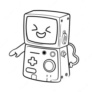 Fargeleggingsark med BMO | BMO fargeleggingsside