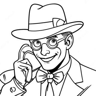 Riddler fargeleggingsark | Gåte fargeleggingsside