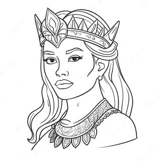 Fierce Slay Dronning Fargeleggingsark | Drep fargeleggingsside
