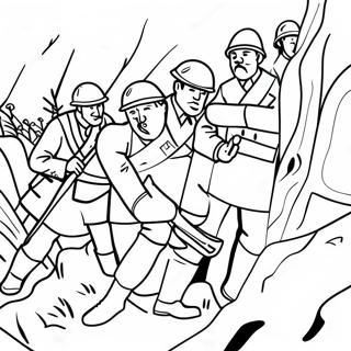 Gravkrig WW1 Fargeleggingssider