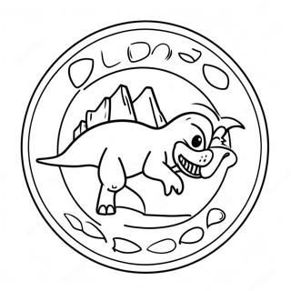 Dinoco logo fargeleggingsark | Dinoco fargeleggingsside