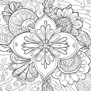 Enkel Ornament Fargeleggingssider