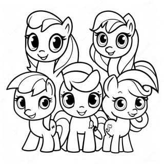 My Little Pony Cutie Mark Crew Fargeleggingssider