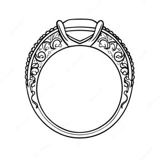 Enkel Ring Fargeleggingsark | Ring fargeleggingsside
