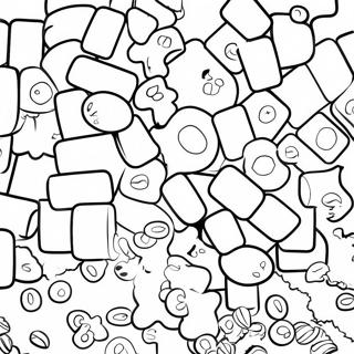 Fargerikt Sour Patch-godteri fargeleggingsside | Sour Patch fargeleggingsside