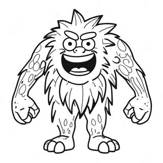 Gritty monster fargeleggingsark | Gritty fargeleggingsside