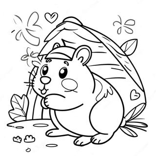 Hamster og Gretel Fargeleggingssider