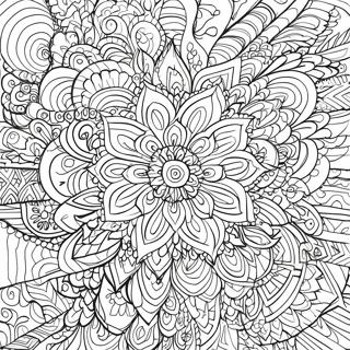 Fargerik Sharpie Mandala Fargeleggingsark | Sharpie fargeleggingsside